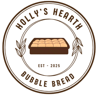 Logo of Holly's Hearth Bubble Bread.