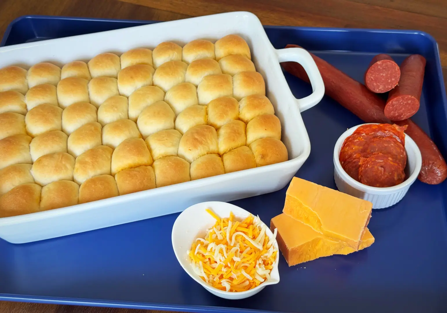 Pepperoni and Cheese Bubble Bread